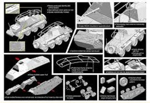 Dragon 7444 Sd.Kfz.263 Funkspahwagen (8-Rad) 1/72 – immagine 2