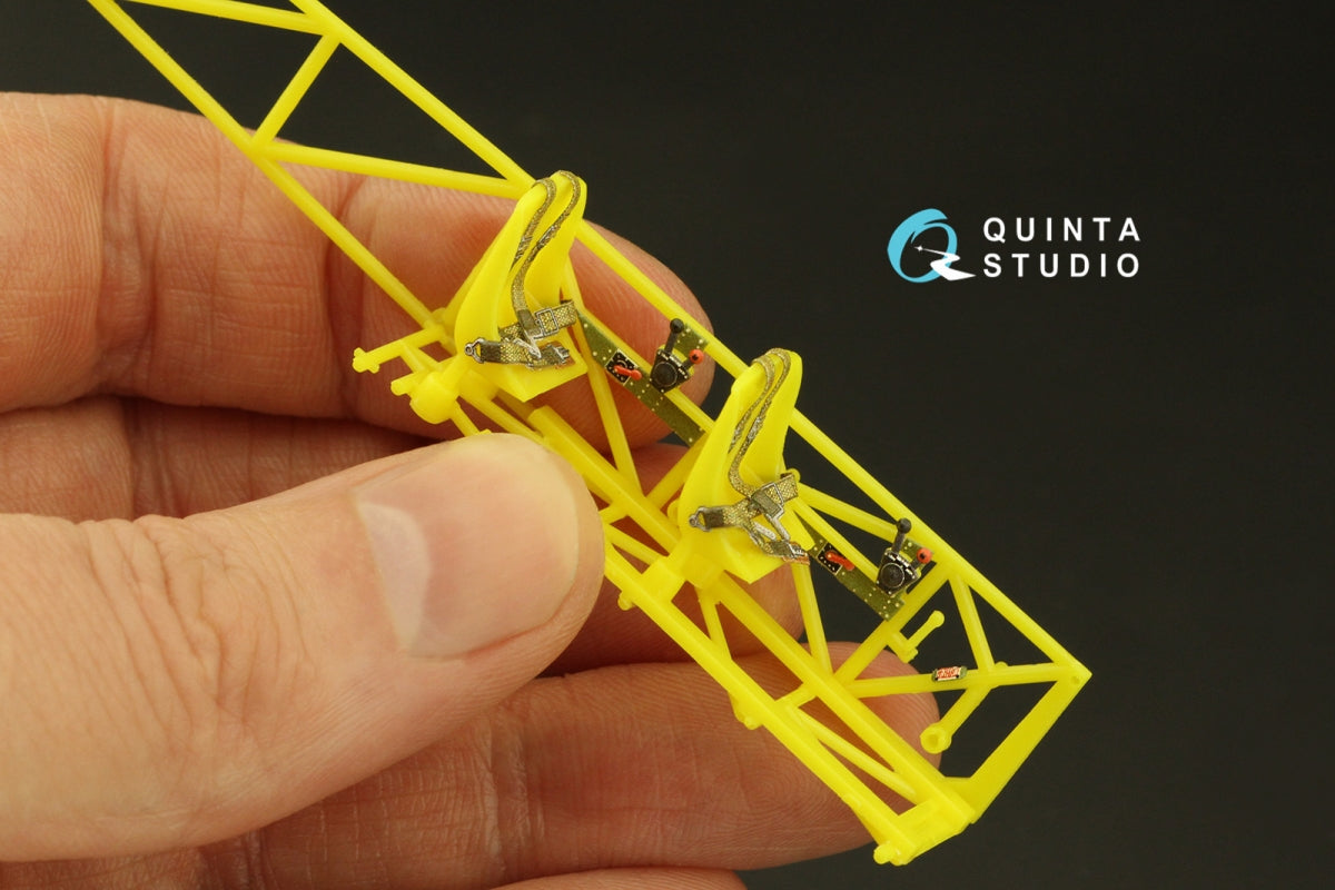 Quinta Studio QD48360 Stearman Pt-17 Kaydet 3D-Printed &amp;amp; colored Interior on decal paper (Revell) 1/48 – image 6