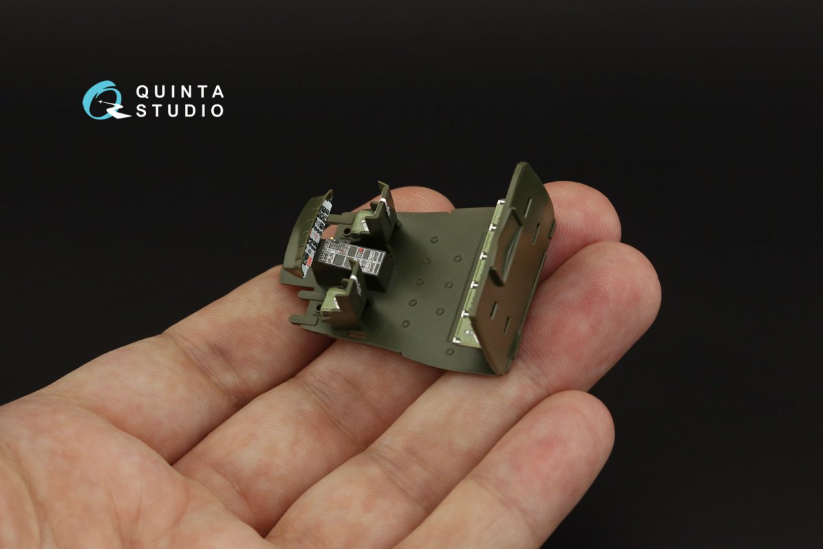Quinta Studio QD72046 Uh-1B 3D-Printed &amp;amp; colored Interior on decal paper (Italeri) 1/72 – Bild 9