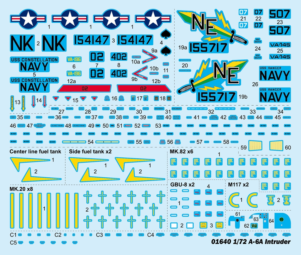 Trumpeter 01640 Grumman A-6A/E Intruder 1/72 – imagen 4