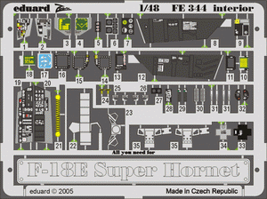 Intérieur du F-18E Eduard FE344 REVELL 1/48