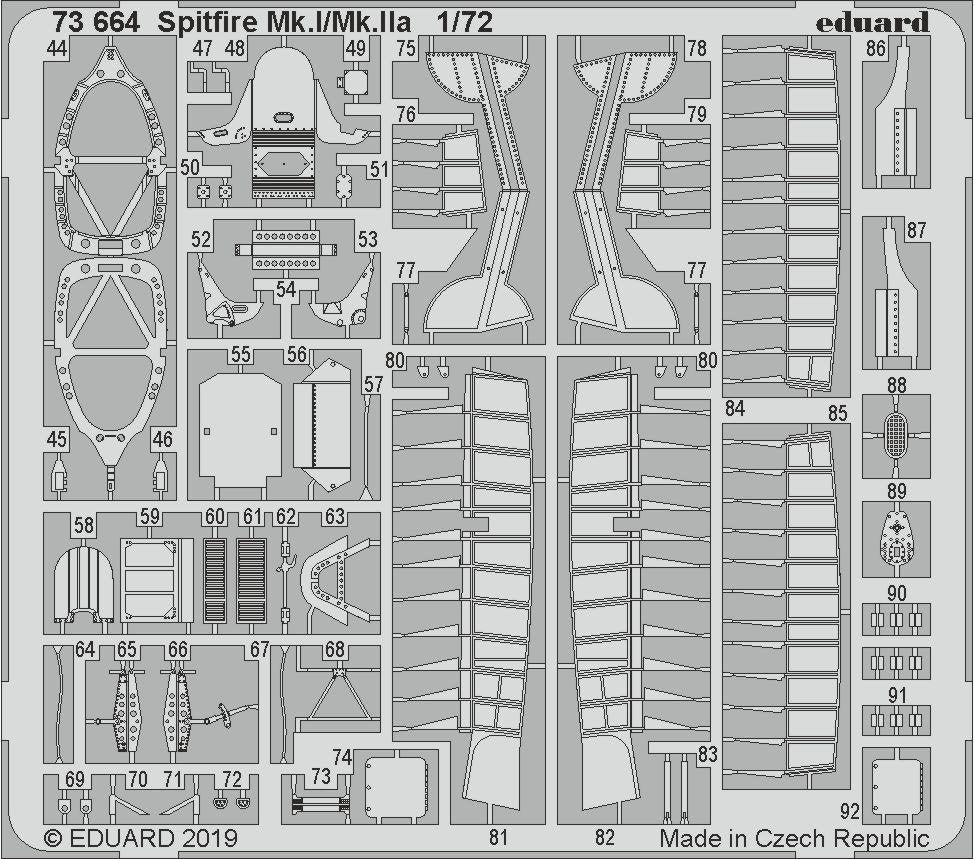 Eduard 73664 Spitfire Mk. I/Mk. IIa 1/72 AIRFIX – image 2