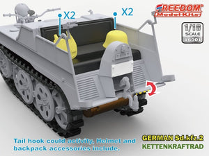 Freedom 16001 Sd.Kfz. 2 Kettenkraftrad Type HK 101 1/16 – immagine 3