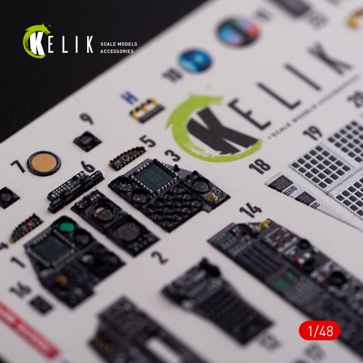 KELIK K48017 A-10C &amp;quot;Thunderbolt&amp;quot; interior 3D decals for Academy kit 1/48 – Bild 4