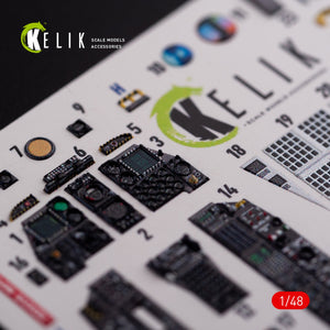 KELIK K48017 A-10C &amp;quot;Thunderbolt&amp;quot; interior 3D decals for Academy kit 1/48 – Bild 4
