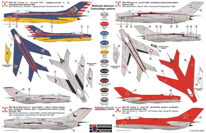 Kovozavody Prostejov KPM0159 MiG-19S Farmer-C “Aerobatics” 1/72 – immagine 2