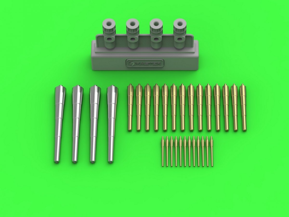 Master SM-350-110 Schleswig-Holstein (1908) - armament for Trumpeter 1/350 model