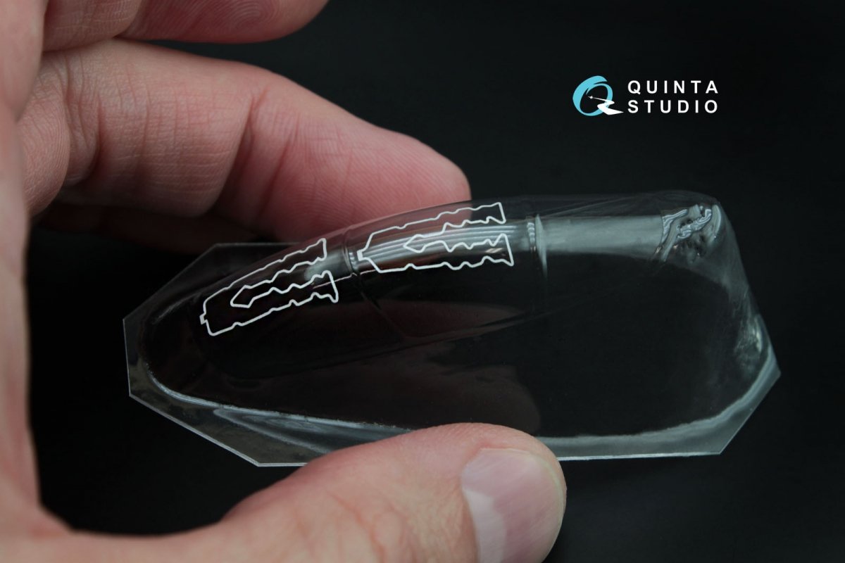 Quinta Studio QC72007 Yak-130 vacuformed clear canopy with det.cord (for Zvezda kit) 1/72 – imagen 7