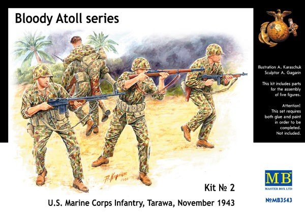 Master Box 3543 US Marine Corps Infantry, Tarawa November 1943 (1/35)
