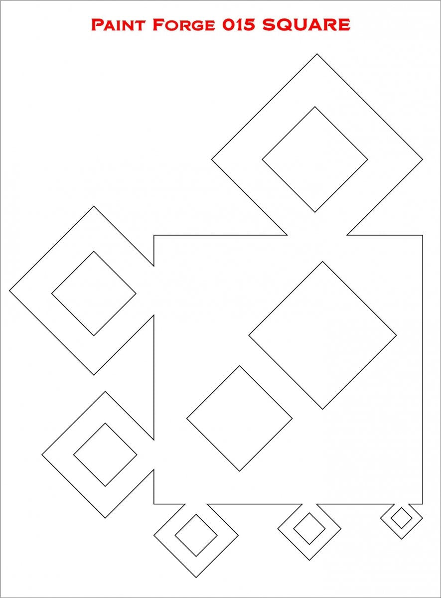 Paint Forge PFST015M STENCIL - SQUARE – immagine 2