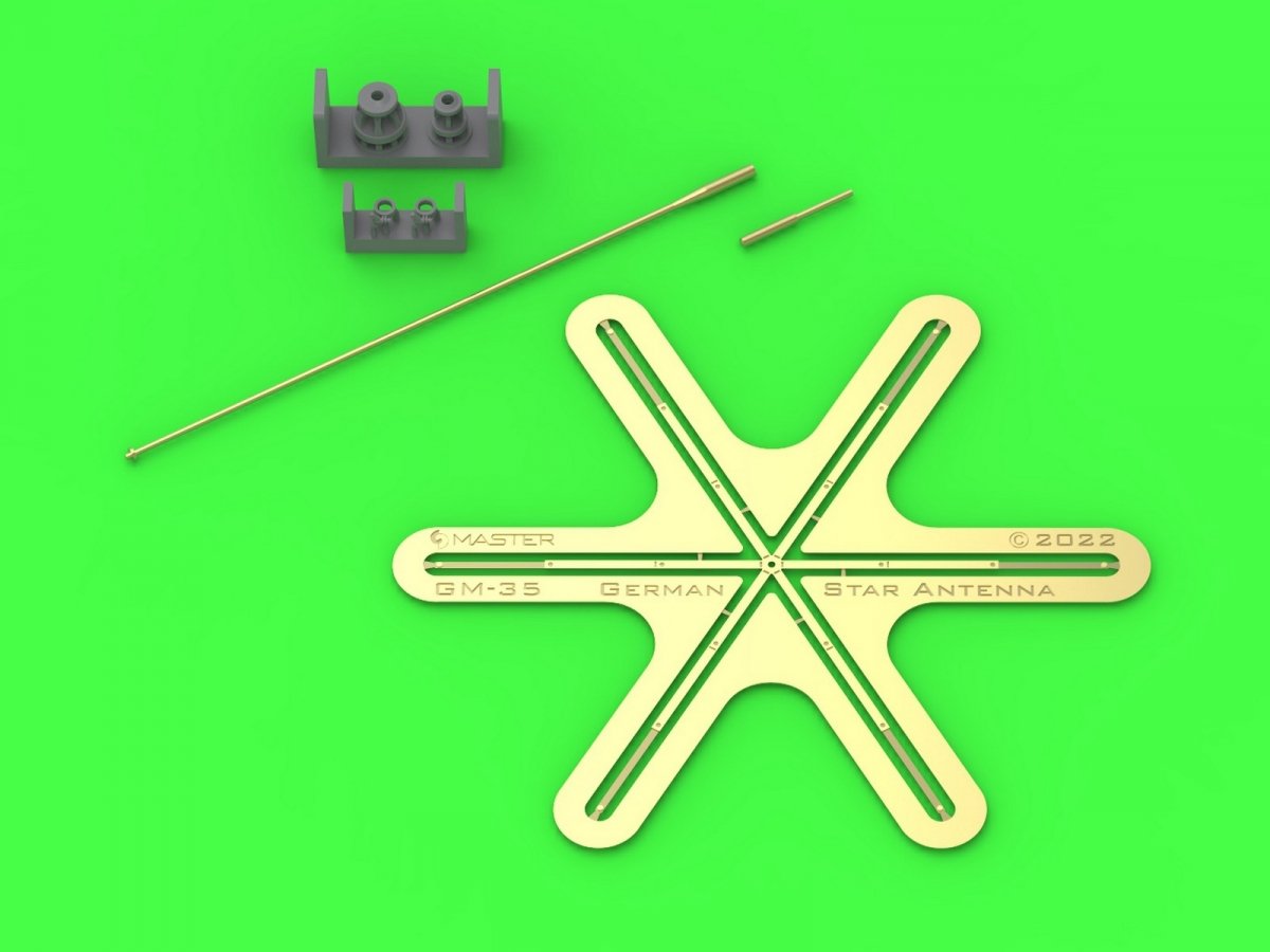 Master GM-35-045 German WWII 1.8m star antenna (for command tanks) (1pc) 1/35 – immagine 2