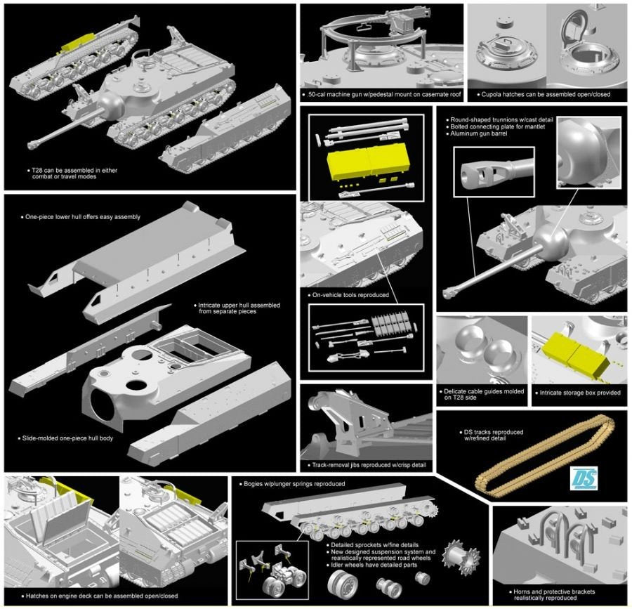 Dragon 6750 T28 Super Heavy Tank 1/35 – image 3