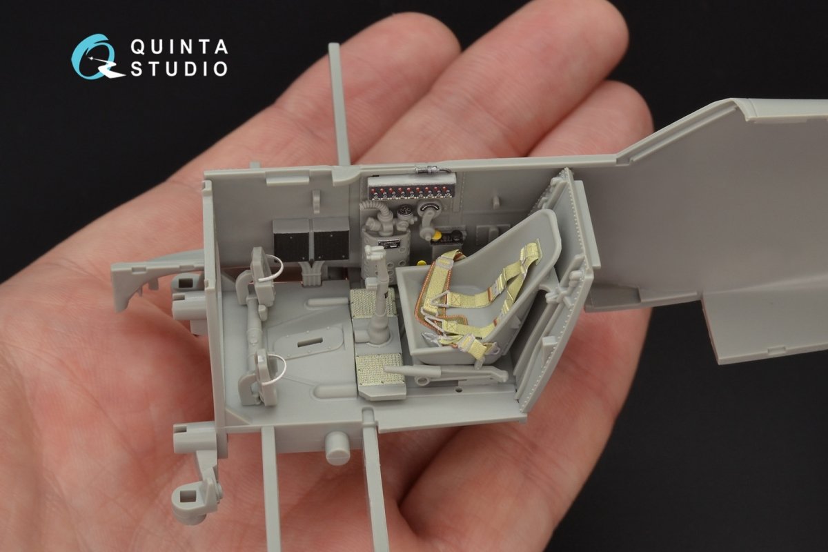 Quinta Studio QD32053 Bf 109E-4 3D-Printed &amp;amp; colored Interior on decal paper (for Cyber-hobby/Dragon kit) 1/32 – Bild 7