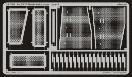 Eduard 35595 Schurzen mesh Pz. IV Ausf. J 1/35 Tamiya – image 4
