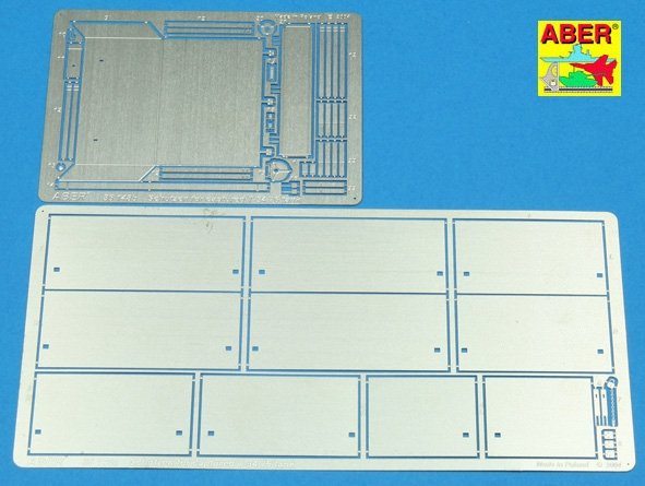Aber 35148 German screens for captured T-34/76 tank (1/35)