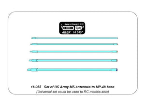 Aber 16055 Set of US Army MS antennas to MP-48 base 1/16 – Bild 7
