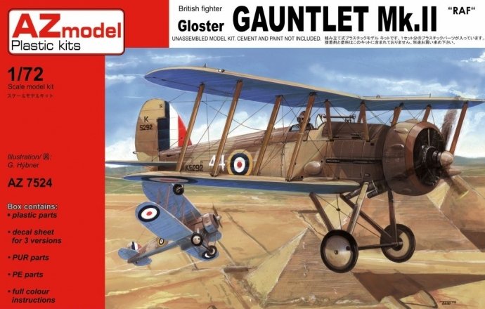 AZmodel AZ7524 Gloster Gauntlet Mk.II RAF 1/72