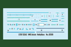 Hobby Boss 83509 HMS Astute class submarine 1/350 – imagen 3