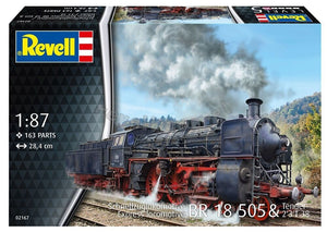 Revell 02167 Schnellzuglokomotive BR 18 505 with Tender 2&amp;#39;3&amp;#39; T38 1/87 – image 2