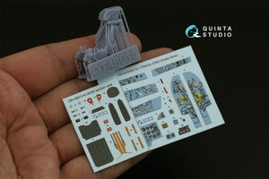 Quinta Studio QD+48480 Su-17M4/Su-22M4 3D-Printed &amp;amp; colored Interior on decal paper (Hobby Boss) (with 3D-printed resin parts) 1/48 – image 2