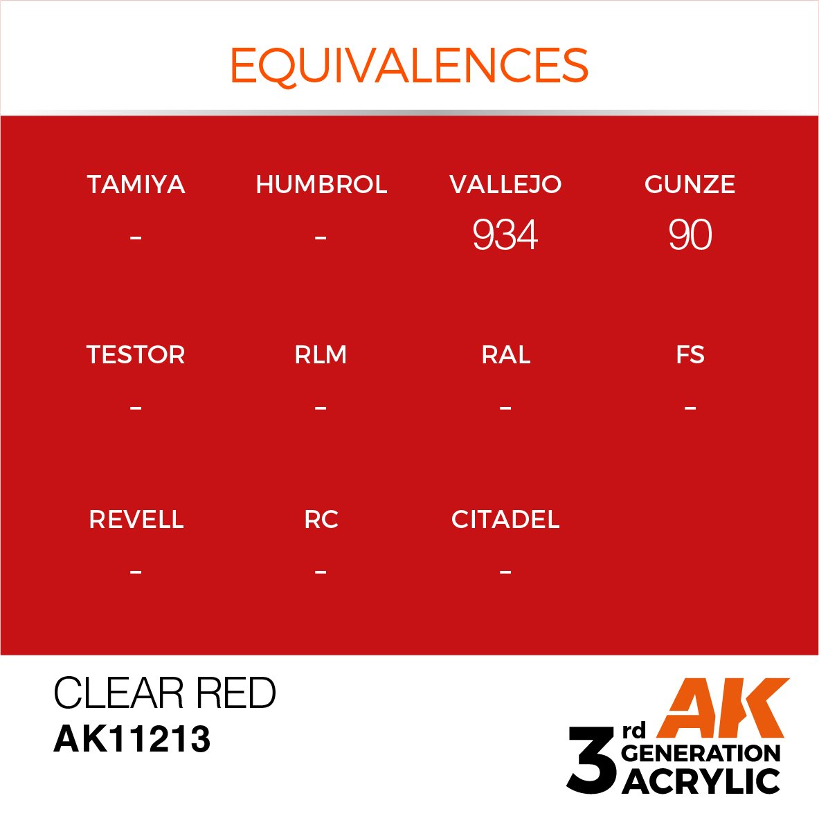 AK Interactive AK11213 CLEAR RED – STANDARD 17ml – image 2