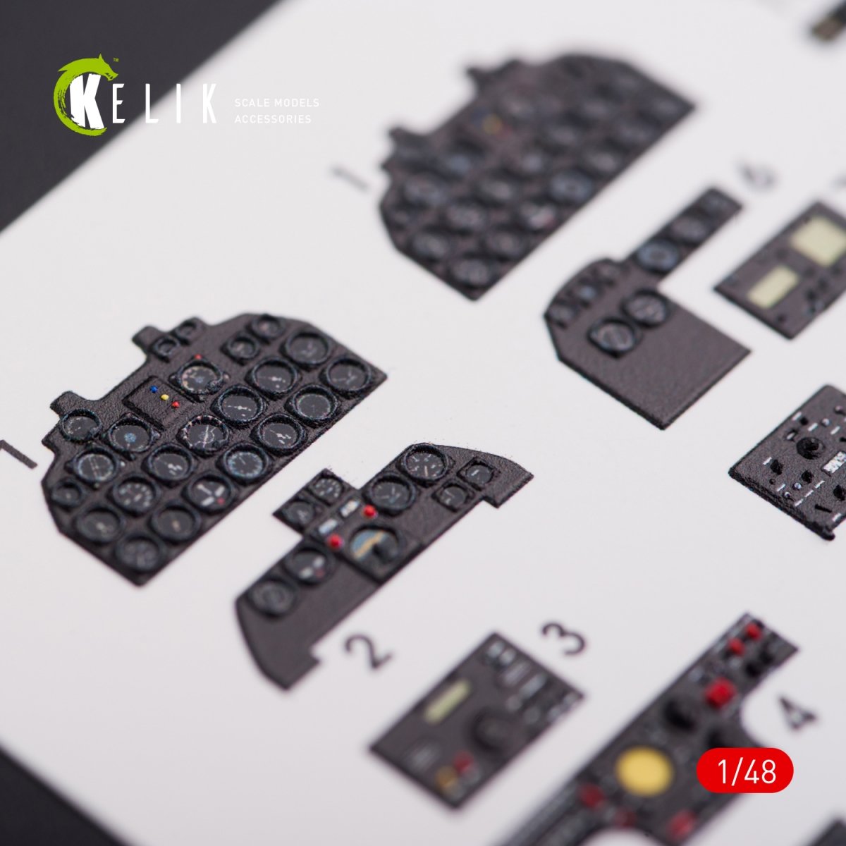 KELIK K48013 F-82 (F,G) &amp;quot;TWIN MUSTANG&amp;quot; INTERIOR 3D DECALS FOR MODELSVIT KIT 1/48 – image 4