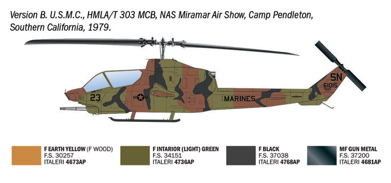 Italeri 90835 AH-1T Sea Cobra 1/48 – obrázek 6