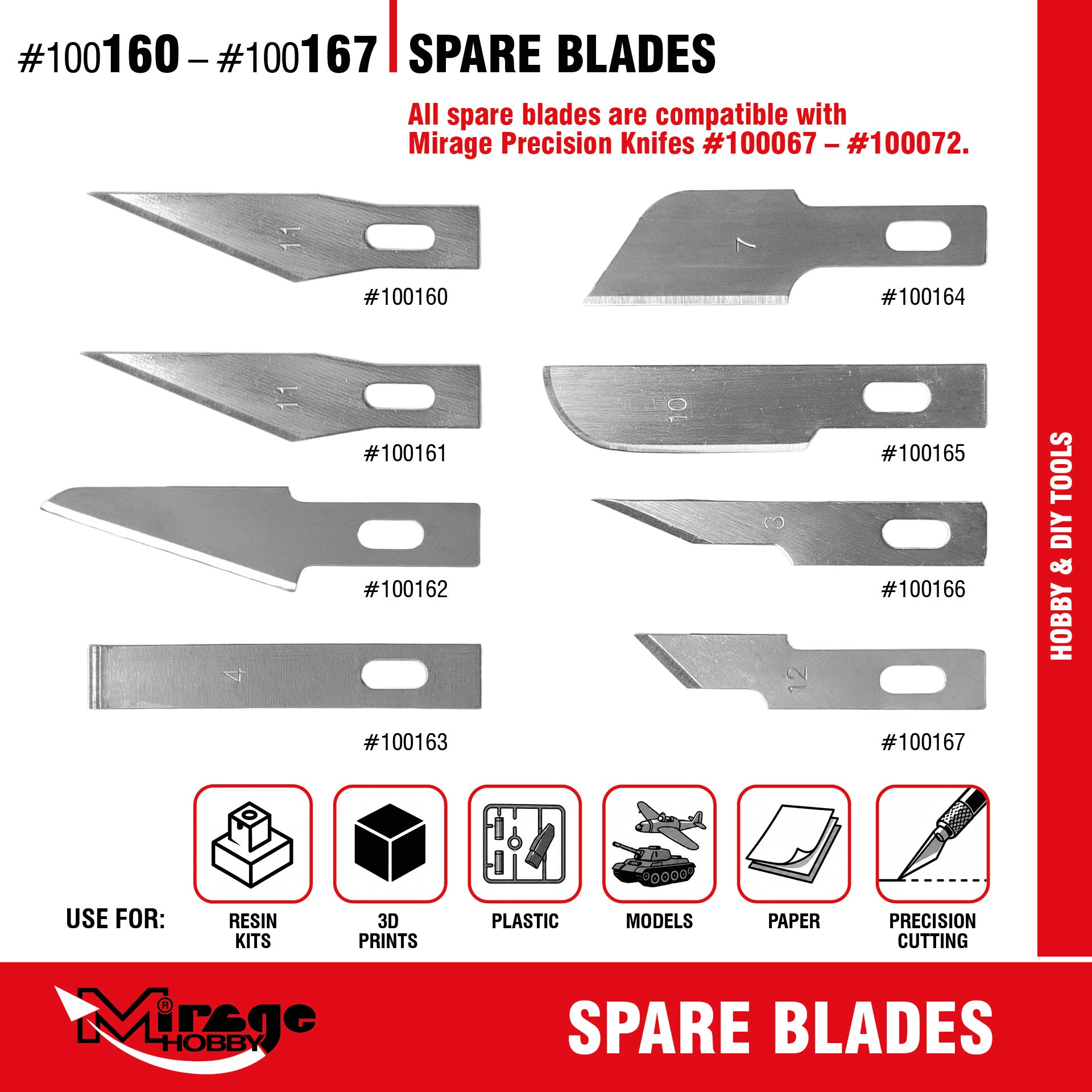 Mirage 100165 Rounded Edge Blade (5 pcs) – image 3