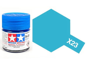 Tamiya 81023 Acrylic X-23 Clear Blue 23ml
