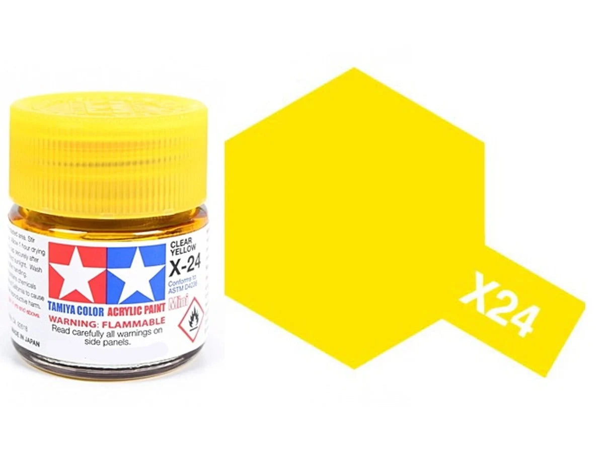 Tamiya 81024 Acrylic X-24 Clear Yellow 23ml
