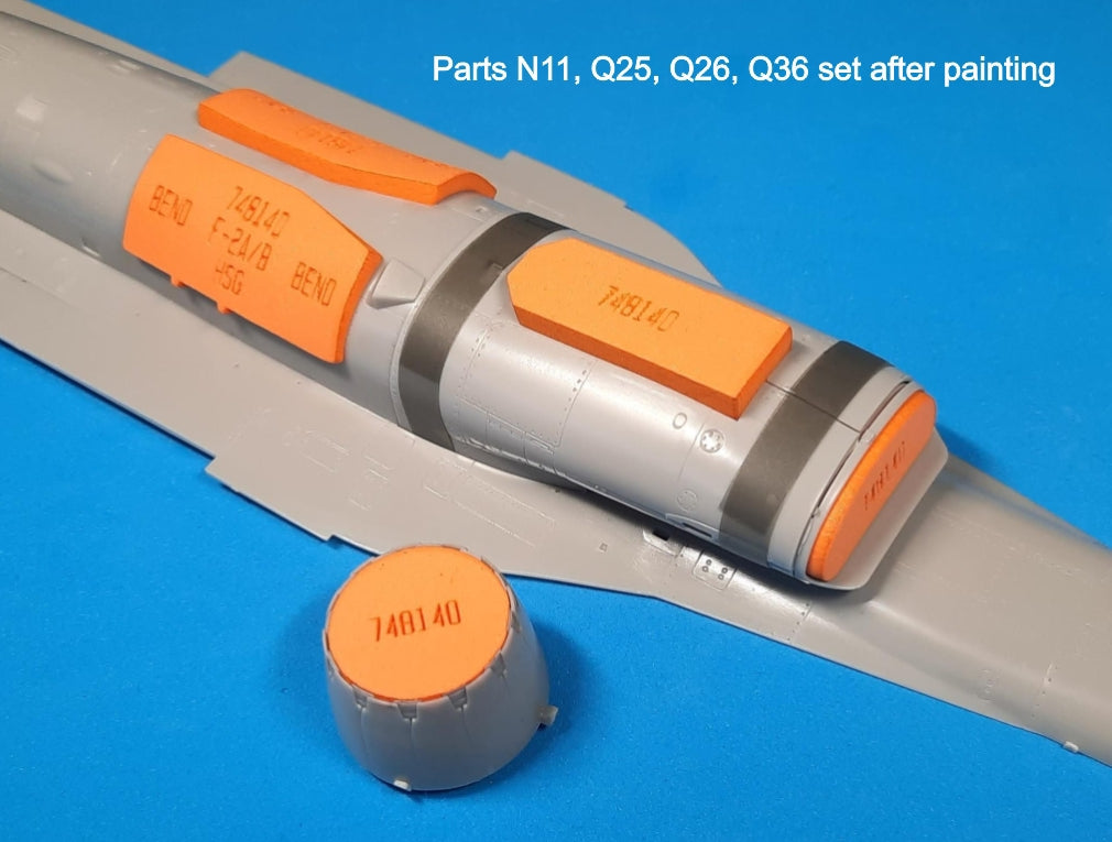 Omask 748140 1/48 Mitsubishi F-2A/F-2B Wheel Bay Plugs (for Hasegawa) 1/48 – image 3