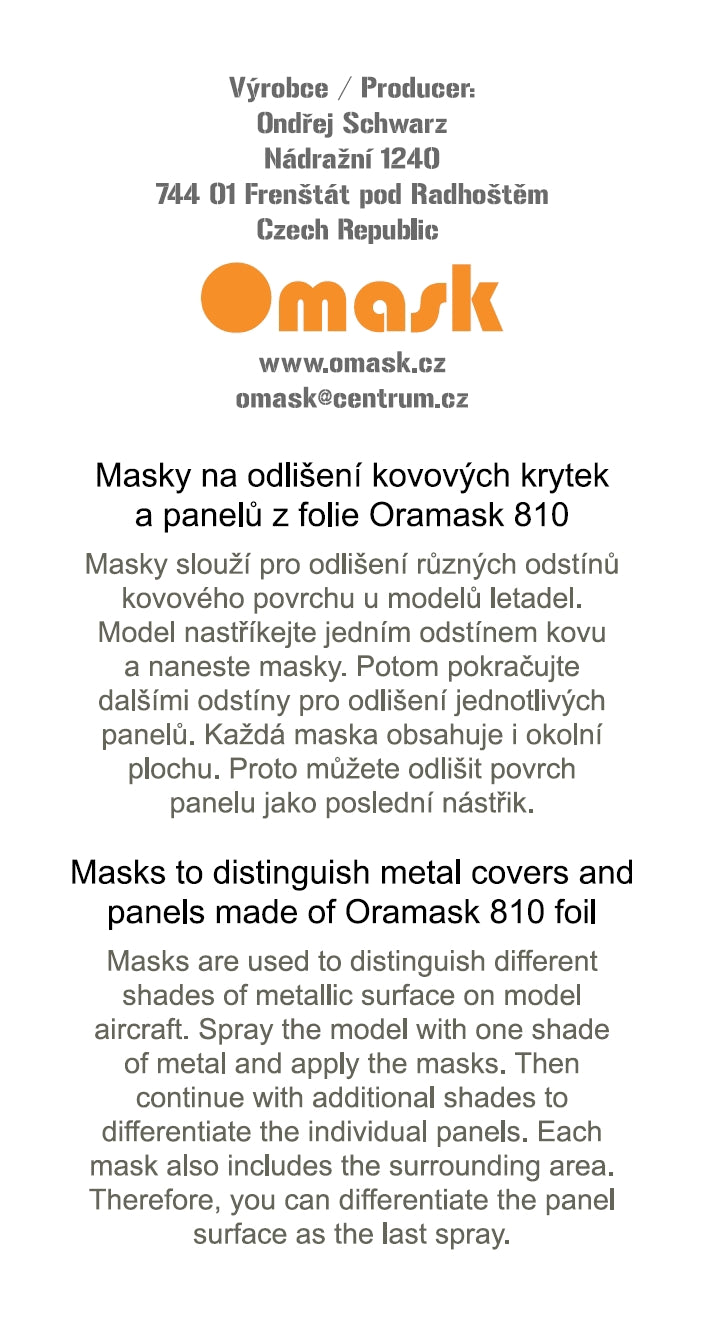 Omask 14013 F-86F-30 masks for panels (Hasegawa) 1/48 – image 3