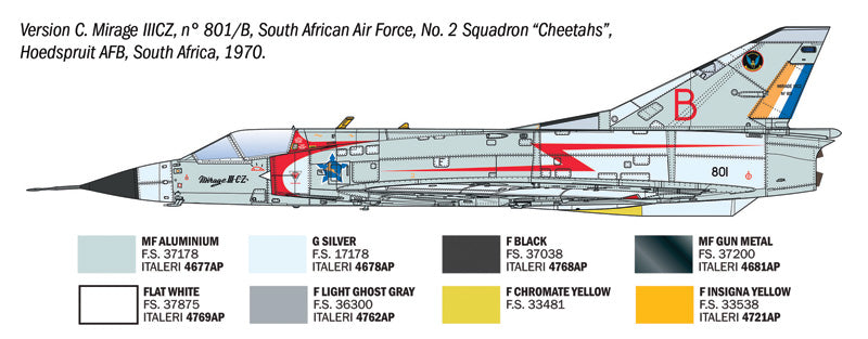 Italeri 92505 Mirage IIIC 1/32 – zdjęcie 10